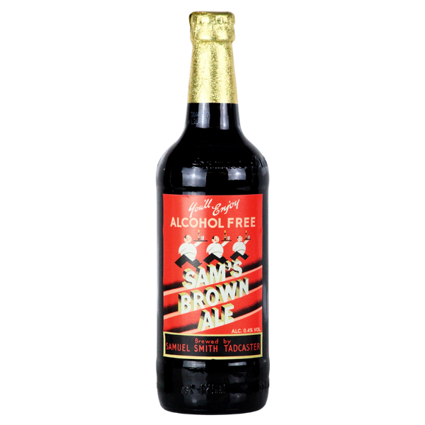 Samuel Smith's alcohol free brown ale in a 550ml bottle