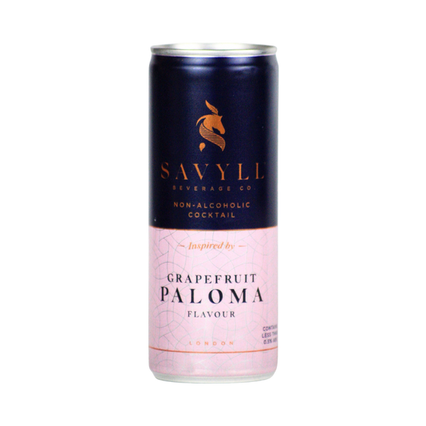 Savyll Grapefruit Paloma alcohol free cocktail in a can