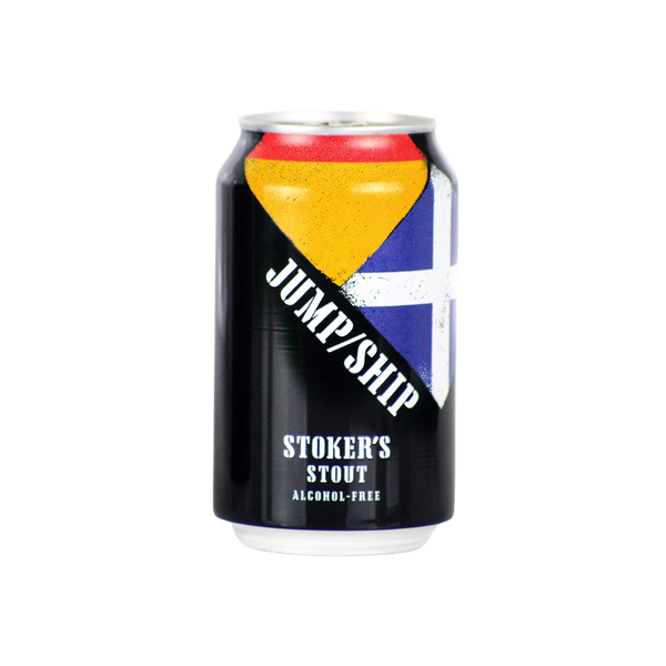 Jump Ship Stokers alcohol free stout in a 330ml can