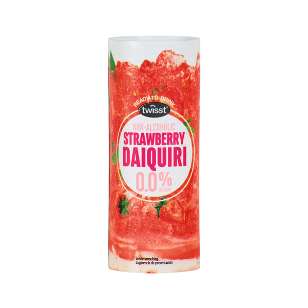 Twisst strawberry daiquiri alcohol free cocktail in a can
