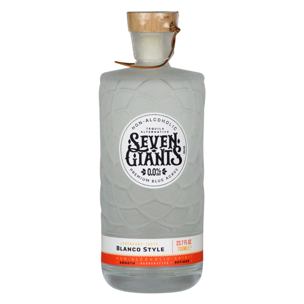 Seven Giants Blanco 0.0% alcohol free tequila alternative in a 700ml bottle