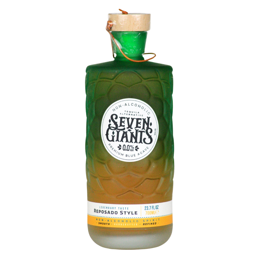 Seven Giants Reposado Style 0.0% alcohol free tequila alternative in a 700ml bottle