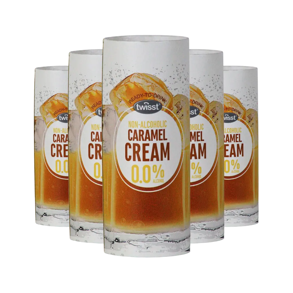Case of 12 Twisst Caramel Cream alcohol free cream liqueur alternative cans