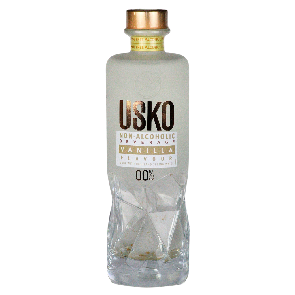 USKO Vanilla 0.0% alcohol free vodka alternative in a 700ml bottle
