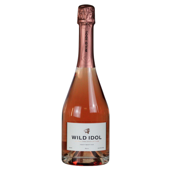 Wild Idol 0.0% alcohol free sparkling rosé in a 75cl bottle