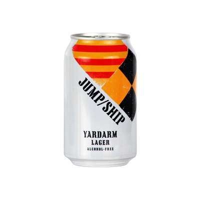 Jump Ship Yardarm alcohol free lager in a 330ml can