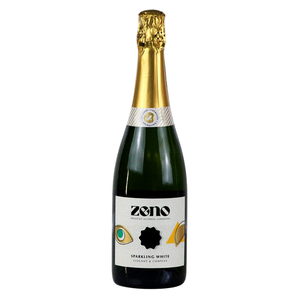 ZENO alcohol-liberated sparkling white wine in a 75cl bottle