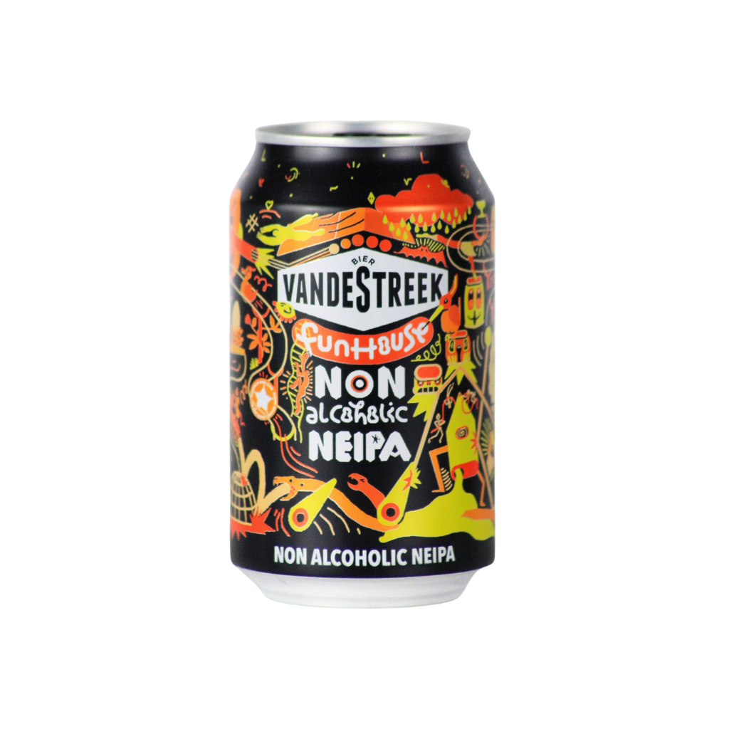 vandeStreek Funhouse alcohol free NEIPA in a 330ml can