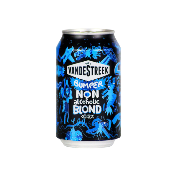 vandeStreek Bumper alcohol free blond beer in a 330ml can